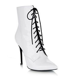 Danielle Guizio Patent Lace Up Boot